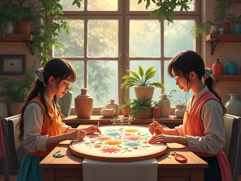 Handwerk workshop borduren en handwerk bij Cozylightglow